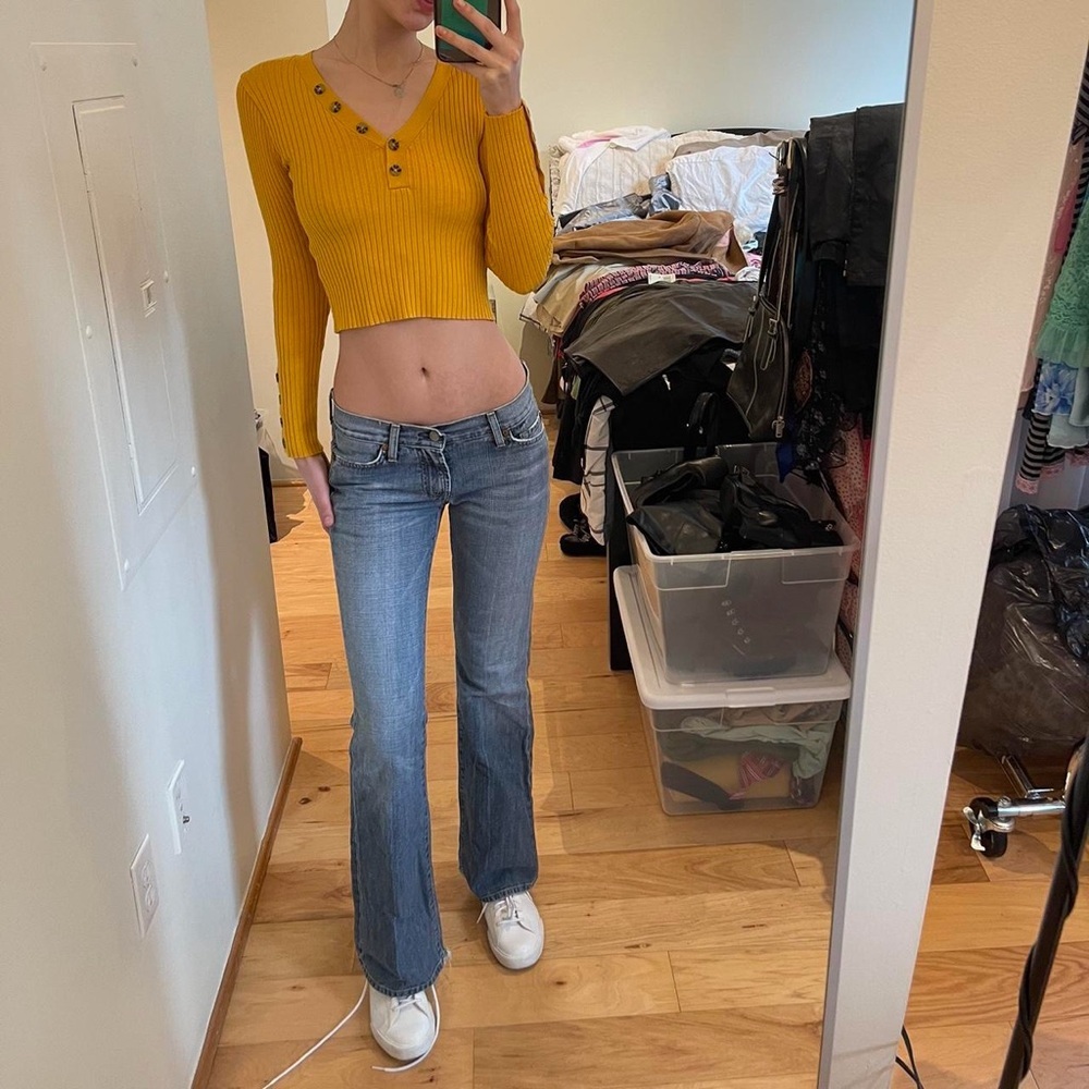 7 For All Mankind Light Blue Flare Jeans